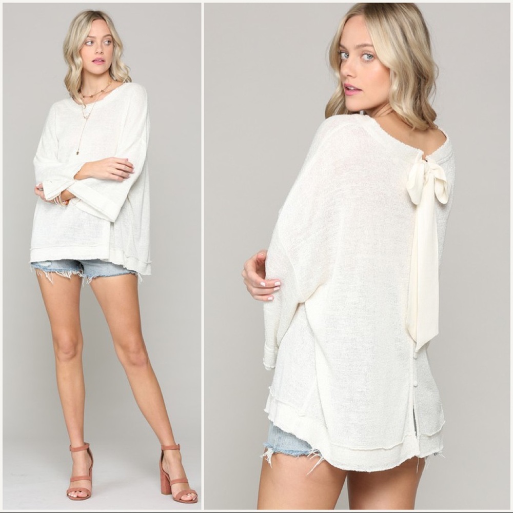 Store Closing - Last 1 - Size Medium‼️ Back Ribbon Top - Picture 2 of 4